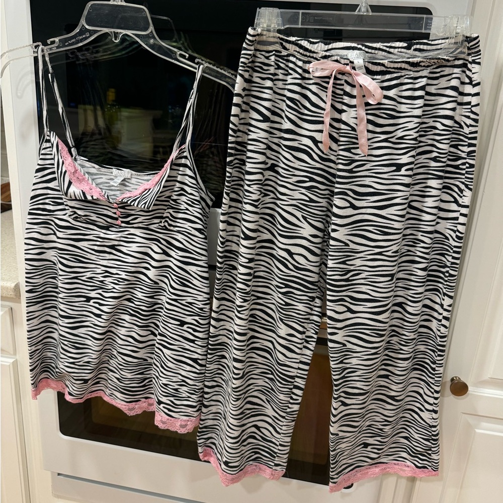 Tart Intimates Zebra Print Capri Pajama Set